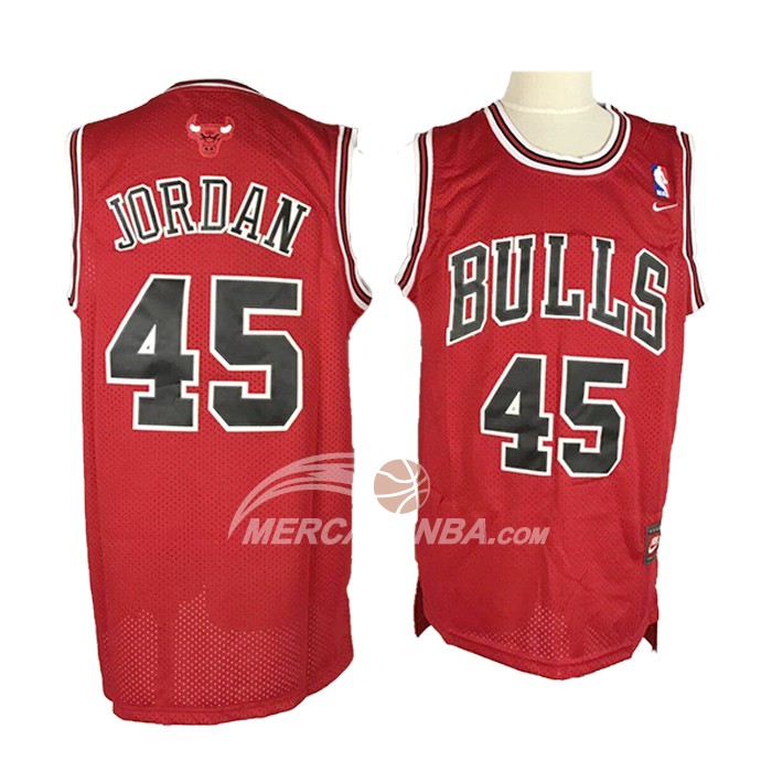 Maglia Chicago Bulls Michael Jordan Retro Rosso3